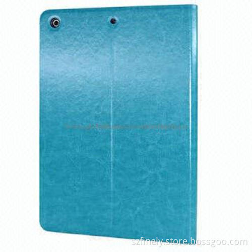 Leather stand case for iPad Air, hit color and simple design